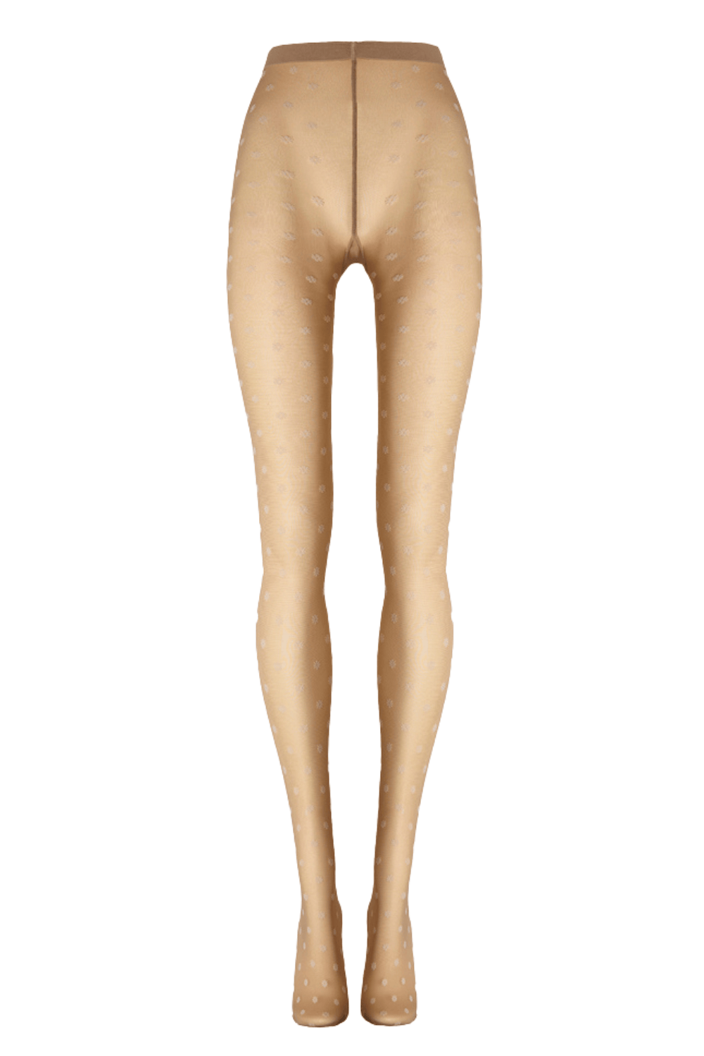 Wolford Daisy Fairly White Sheer Patterned Tight