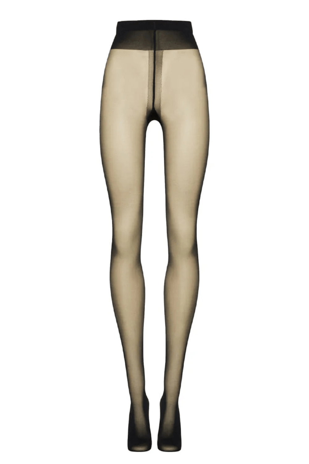 Wolford Individual 10 Black Back Seam Tights