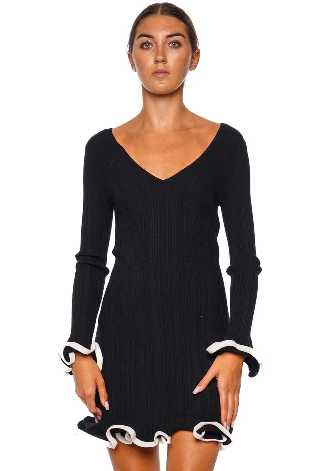 SIMKHAI Avalon Ruffled Kit Mini Dress