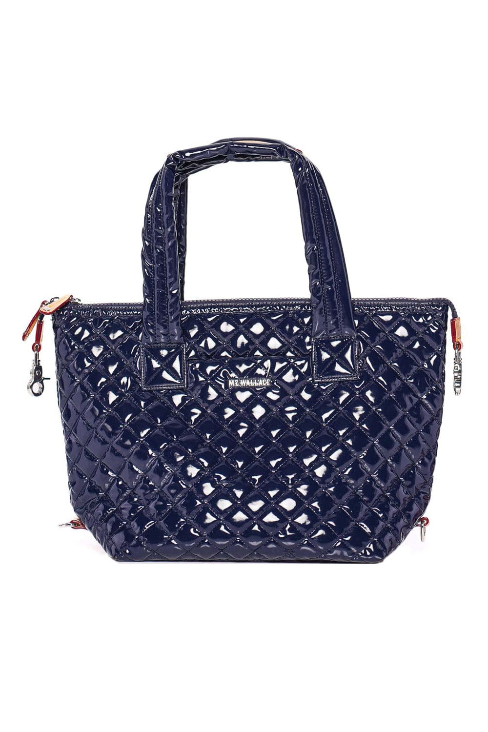 MZ Wallace Medium Sutton Deluxe Navy Lacquer Tote