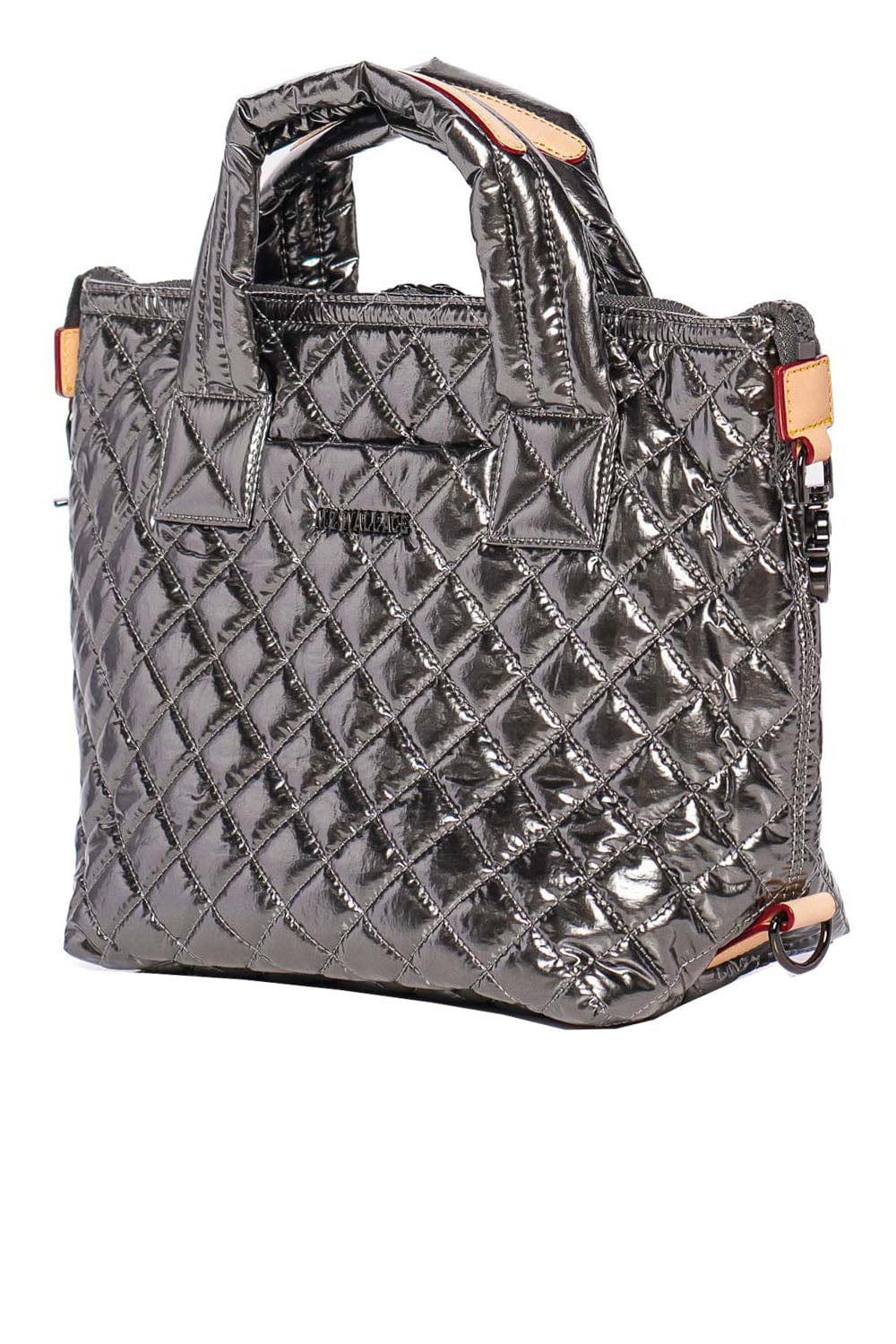 MZ Wallace Small Sutton Deluxe Pewter Metallic Tote