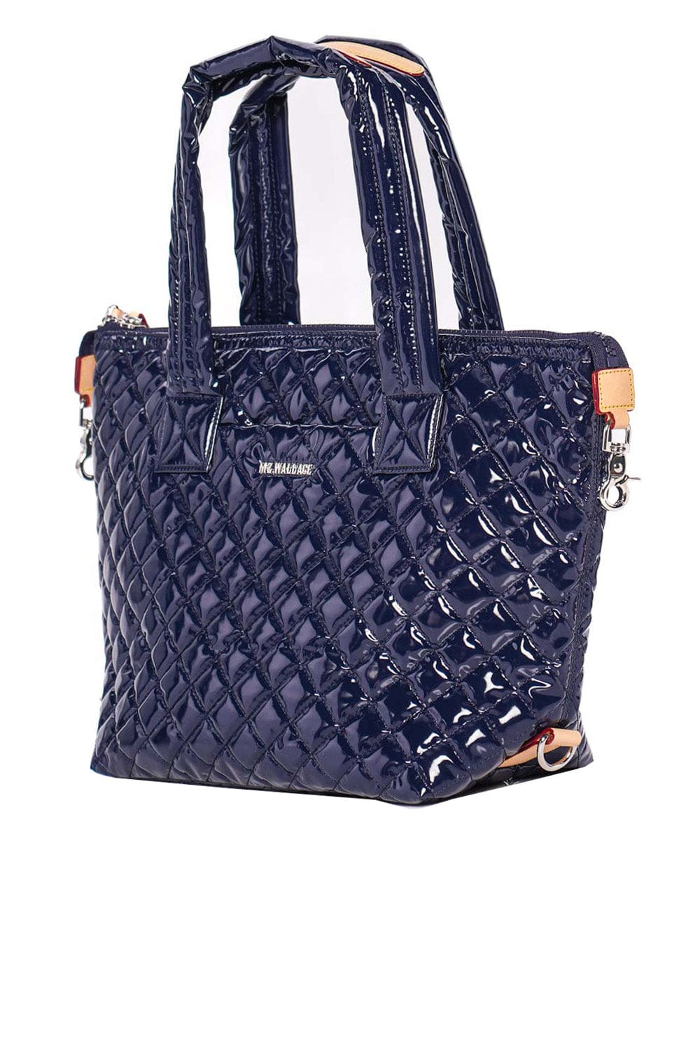 MZ Wallace Medium Sutton Deluxe Navy Lacquer Tote