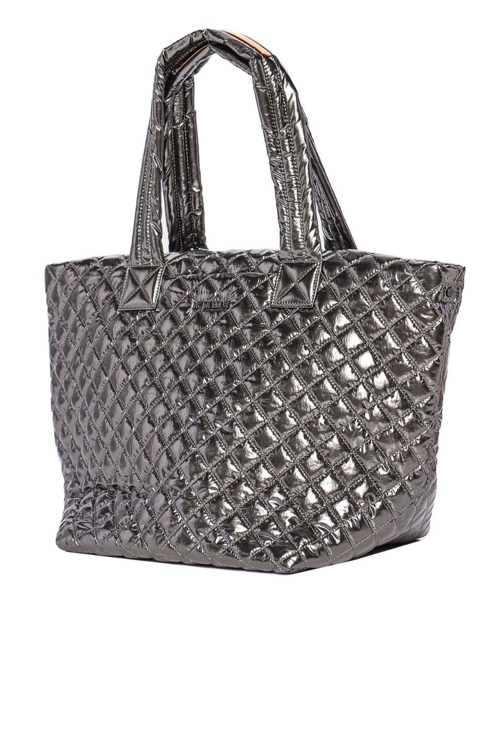 MZ Wallace Medium Metro Pewter Metallic Tote