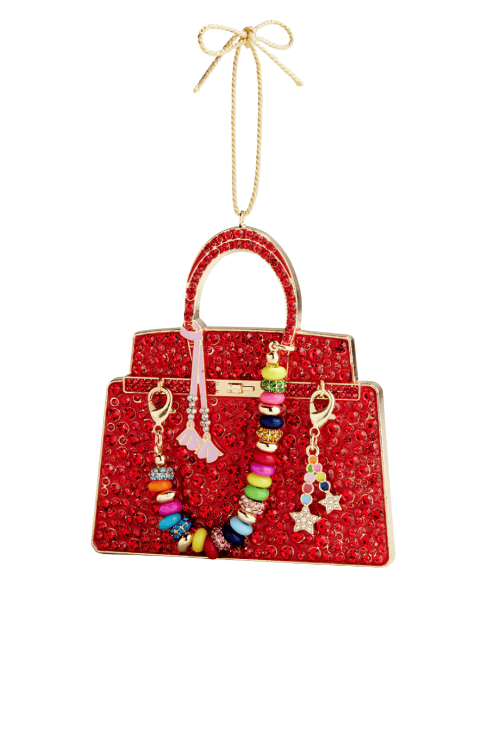 BaubleBar Holiday Bauble Bag Red and Gold Ornament