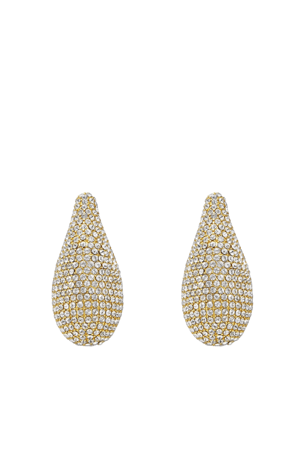 BaubleBar Ella Gold Pave Teardrop Earrings