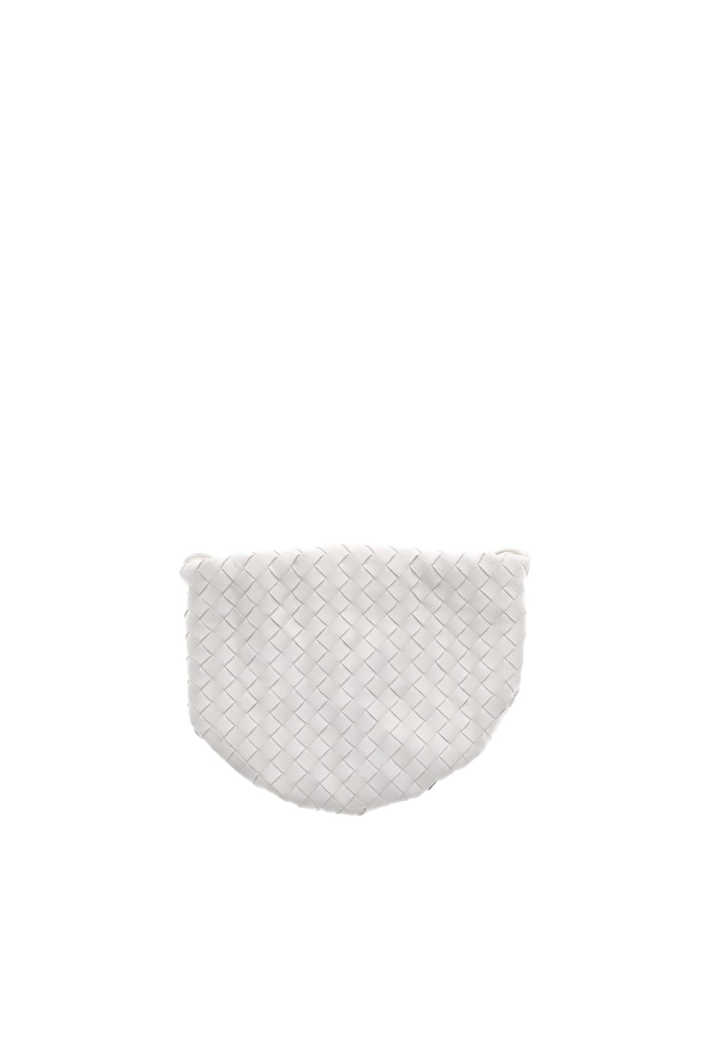 Lola's Closet Bottega Veneta Intrecciato Chalk White Mini Pouch