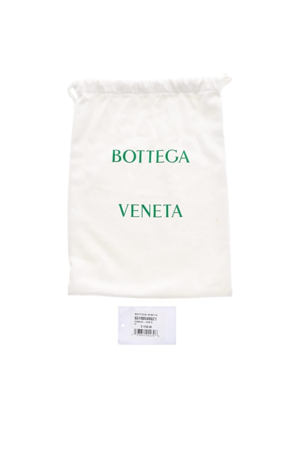 Lola's Closet Bottega Veneta Intrecciato Chalk White Mini Pouch