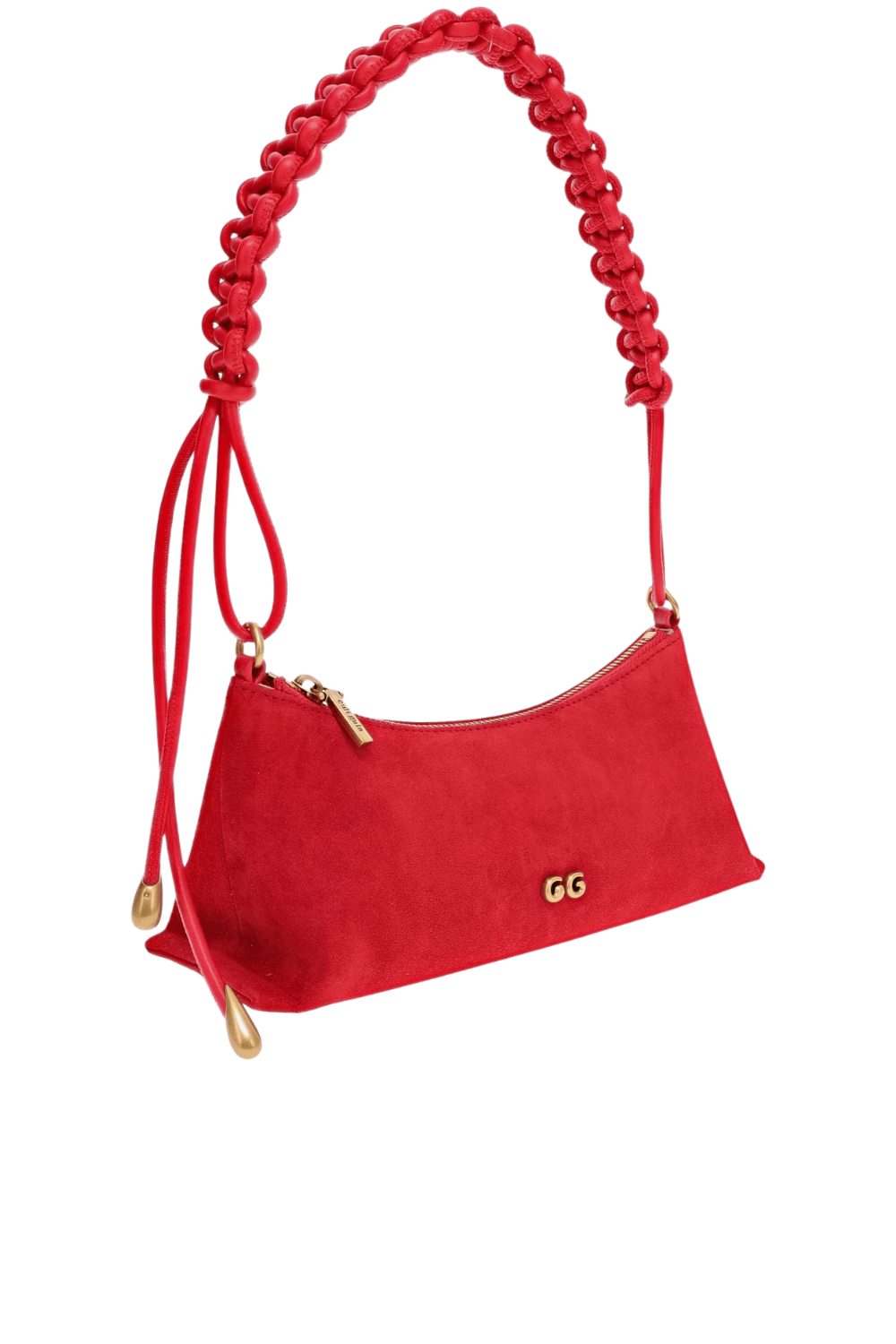 Cult Gaia OSA Vermilion Suede Shoulder Bag
