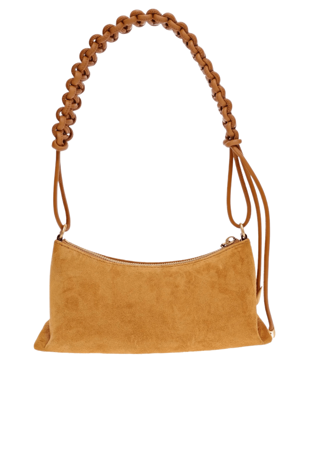 Cult Gaia OSA Toasted Caramel Suede Shoulder Bag