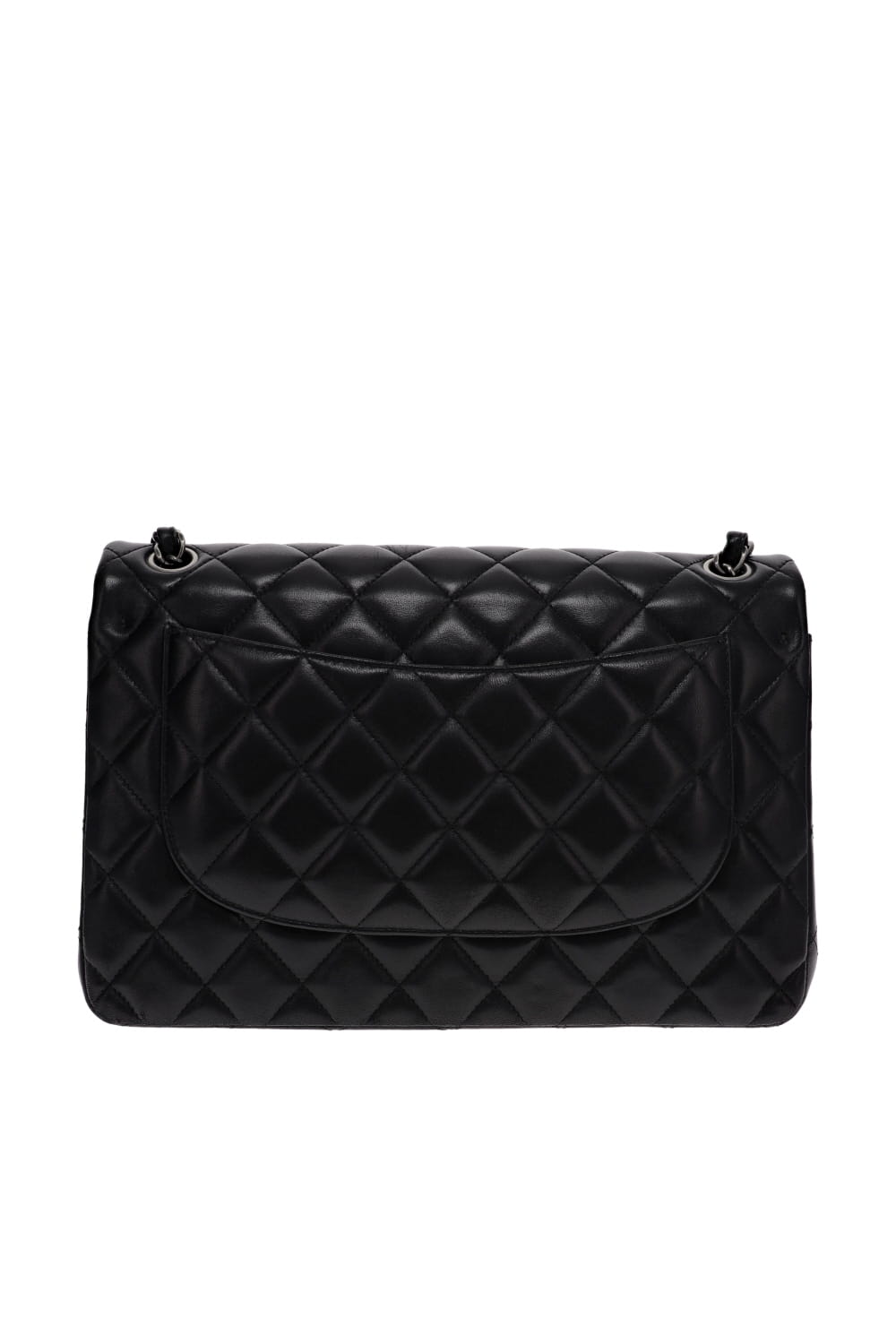 Lola's Closet Chanel Maxi Classic Black Quilted Lambskin Handbag