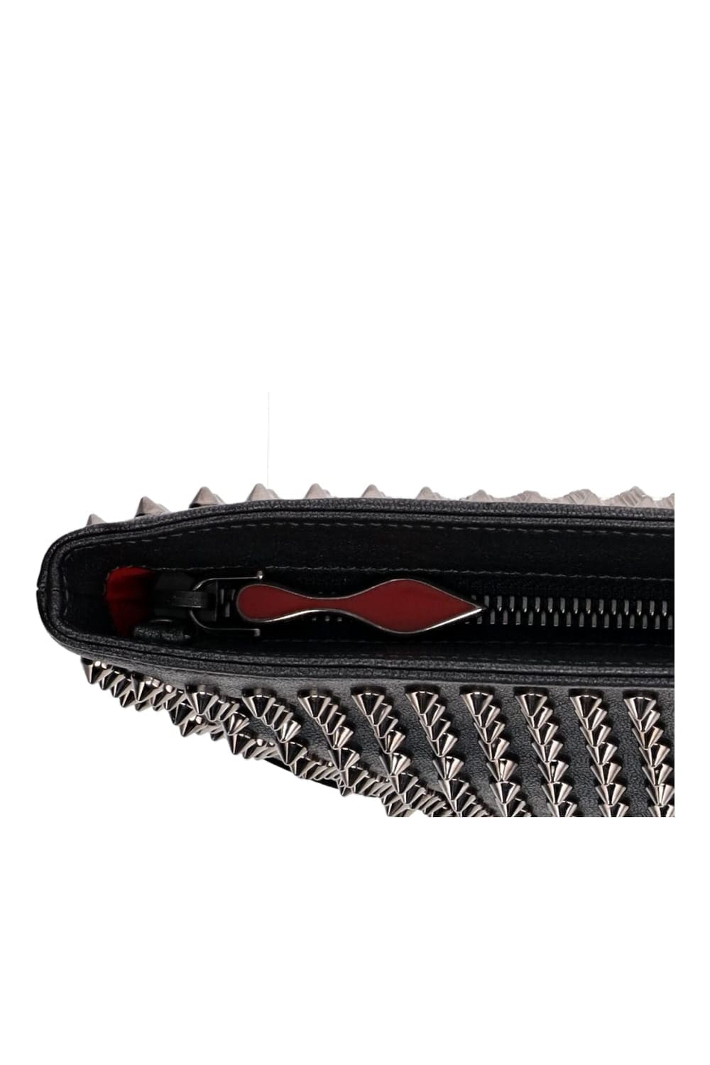 Lola's Closet Christian Louboutin Black Spike Studded Clutch