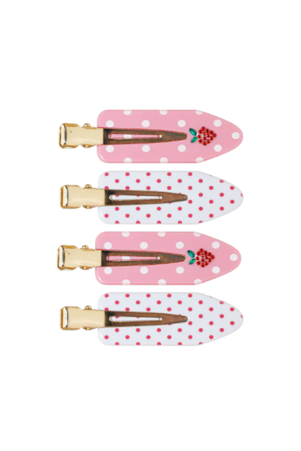 Sweet Berry Dot Popstar Set of 4 Hair Clips