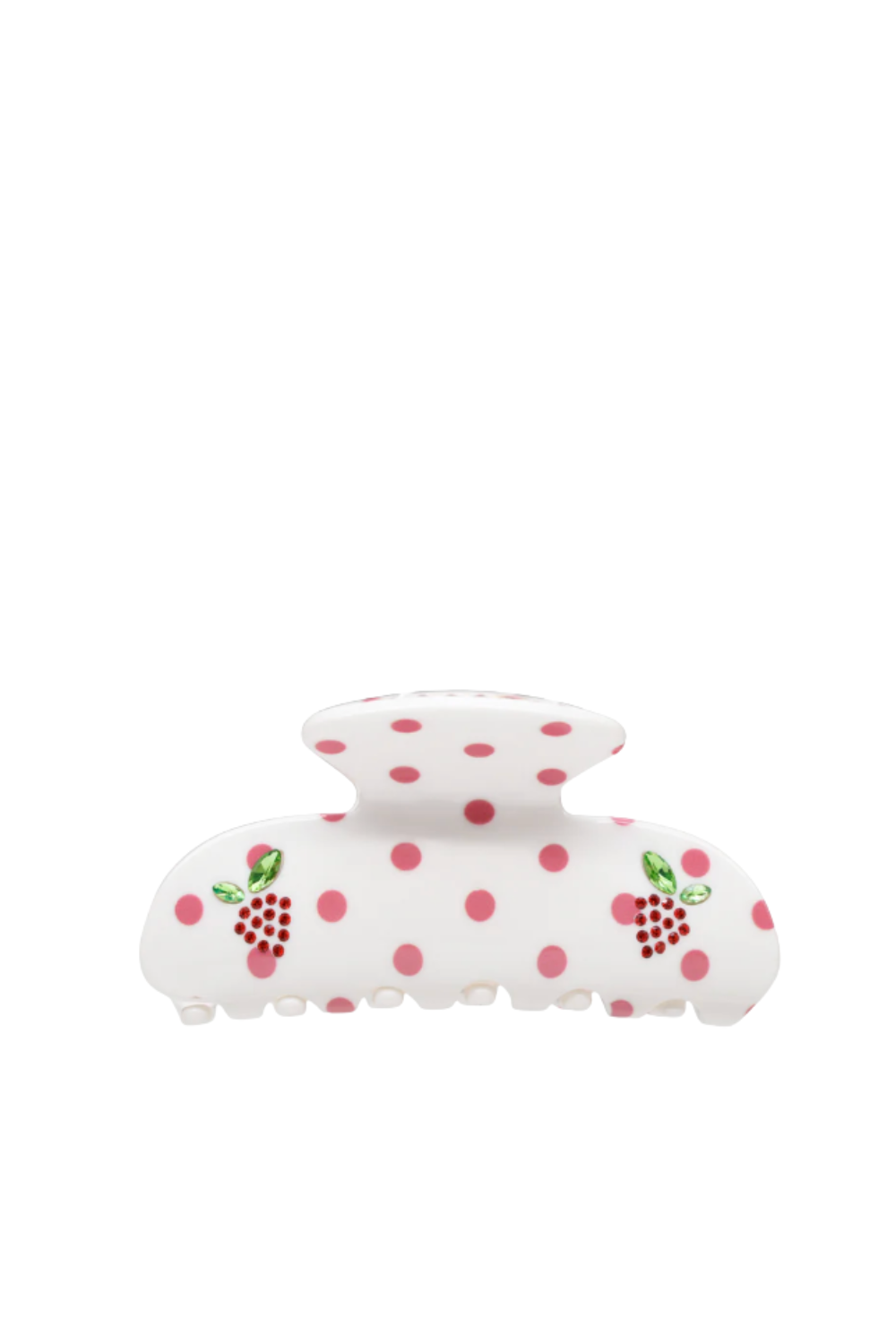 Coconut Berry Dot Sweetheart Hair Clip