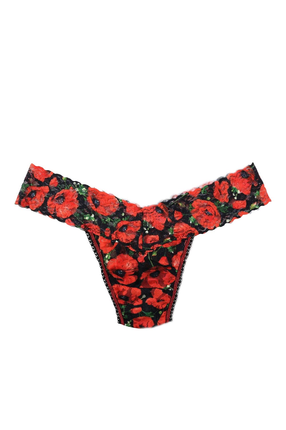 Hanky Panky Poppy Holiday Signature Lace Low Rise Thong