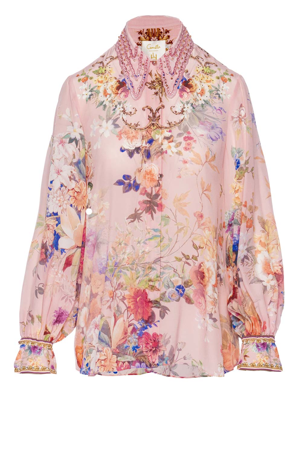 Camilla Letters from the Pink Room Curved Collar Blouse