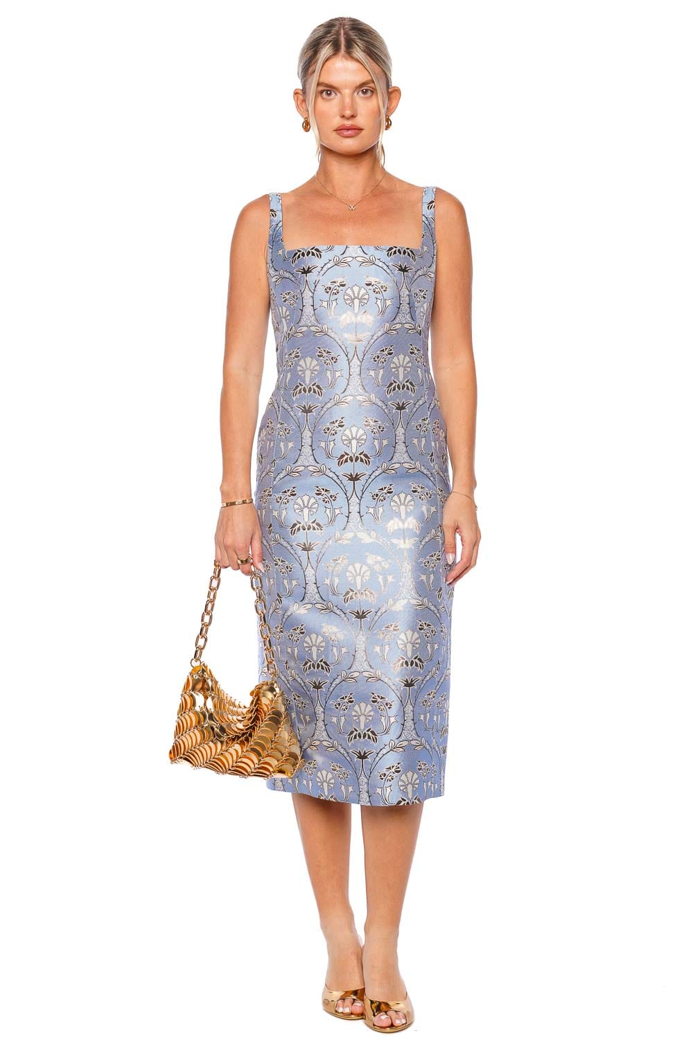 Cara Cara Carlie Arcadia Floral Jacquard Midi Dress