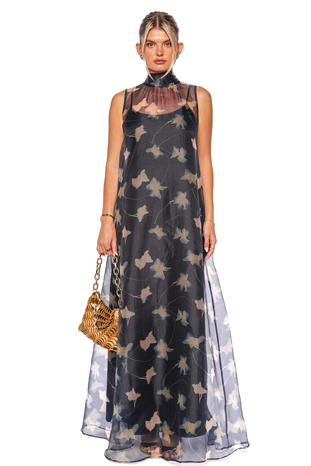 Staud Albee Botanical Shadows Maxi Dress