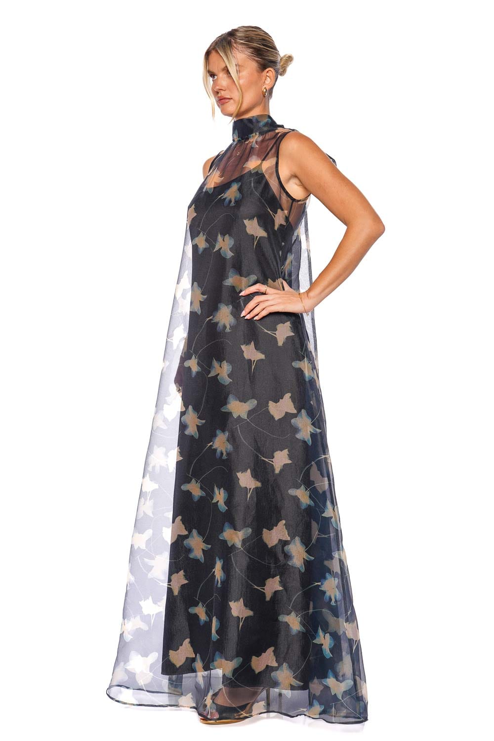 Staud Albee Botanical Shadows Maxi Dress