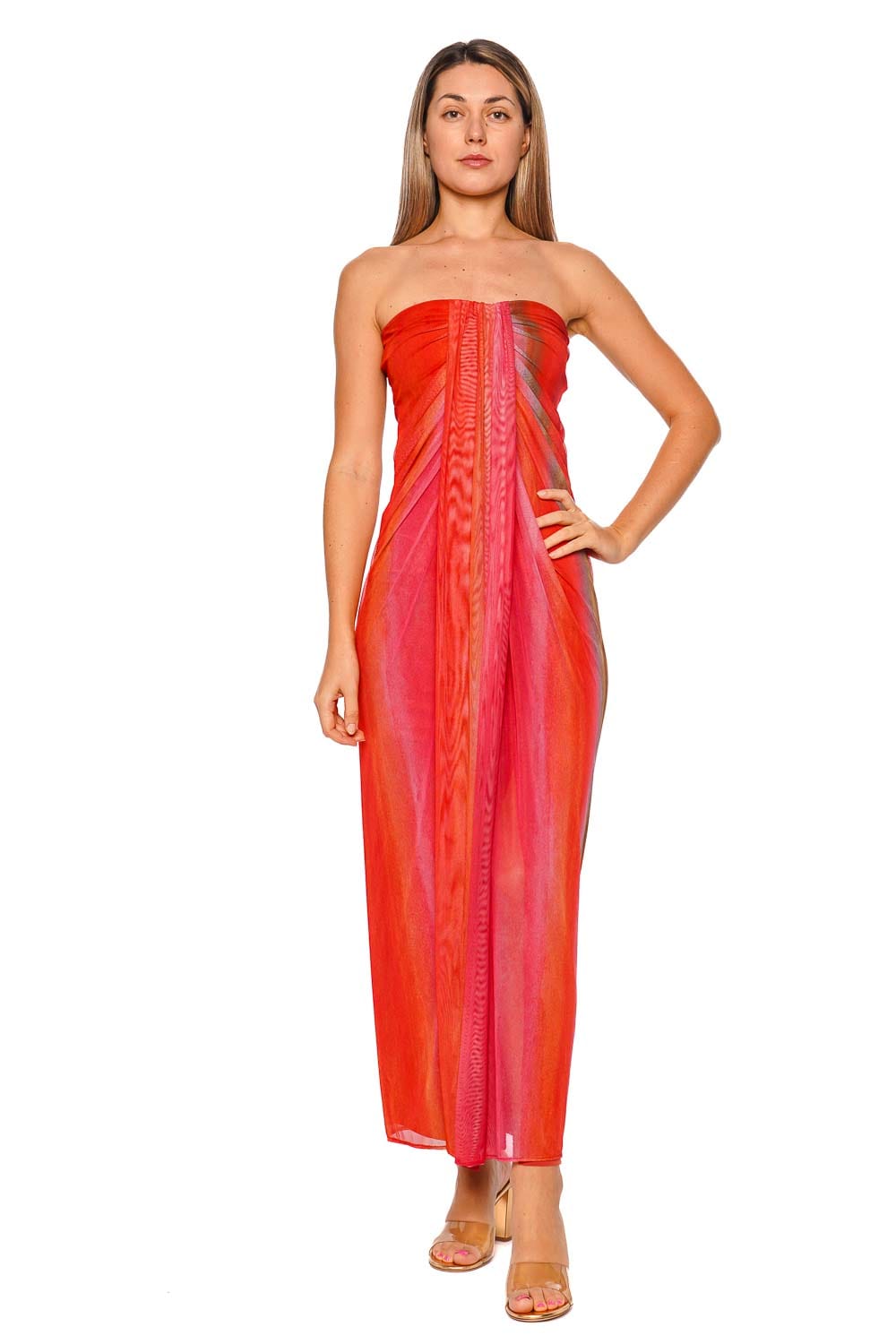 BAOBAB Lena Mi Colores Strapless Maxi Dress