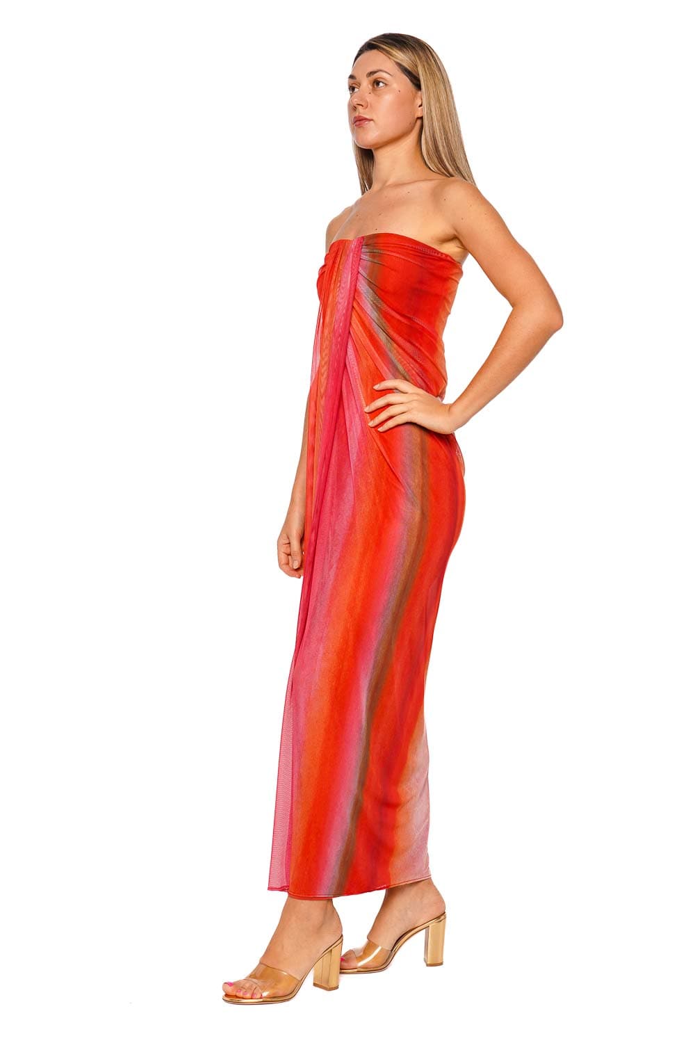 BAOBAB Lena Mi Colores Strapless Maxi Dress
