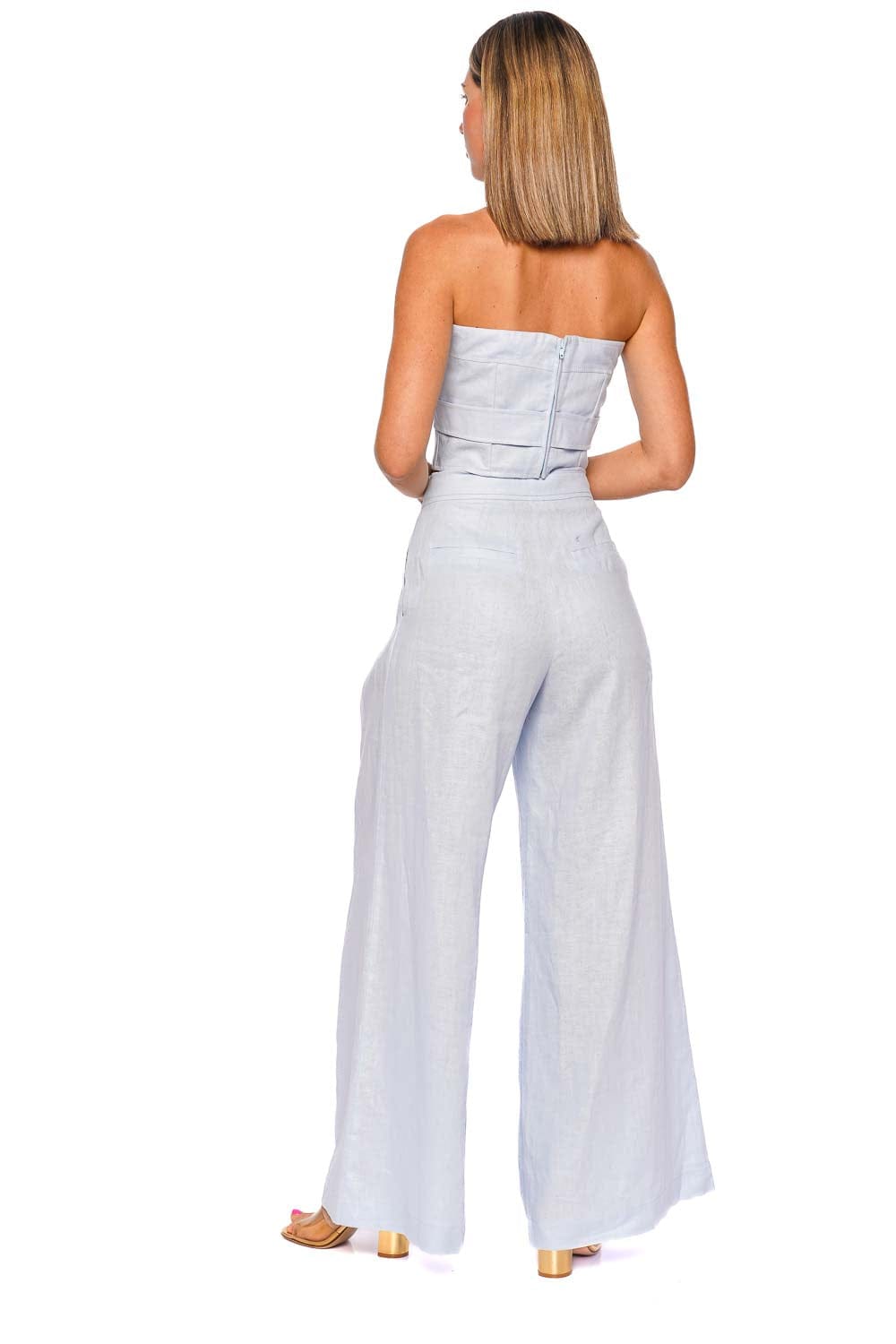 Andres Otalora Mi Diario Baby Blue Strapless Set