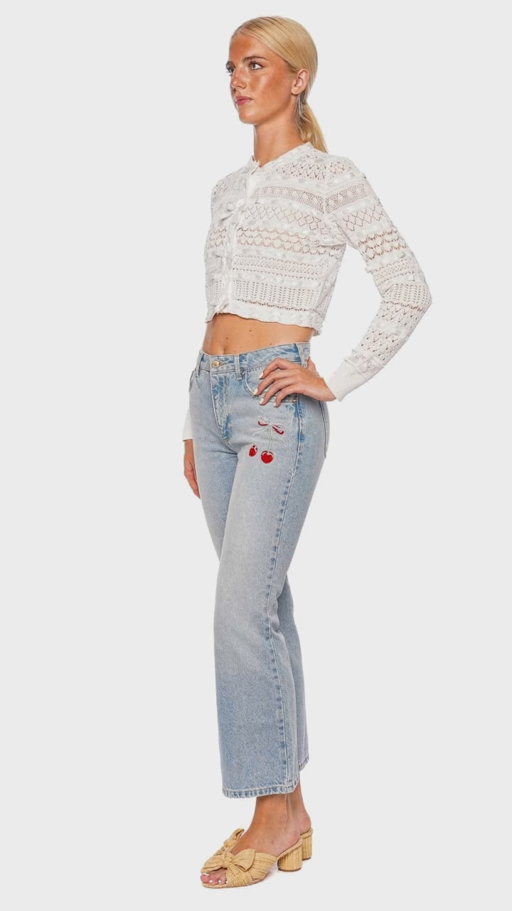 Sami Cherry Vintage Wash Denim Pant