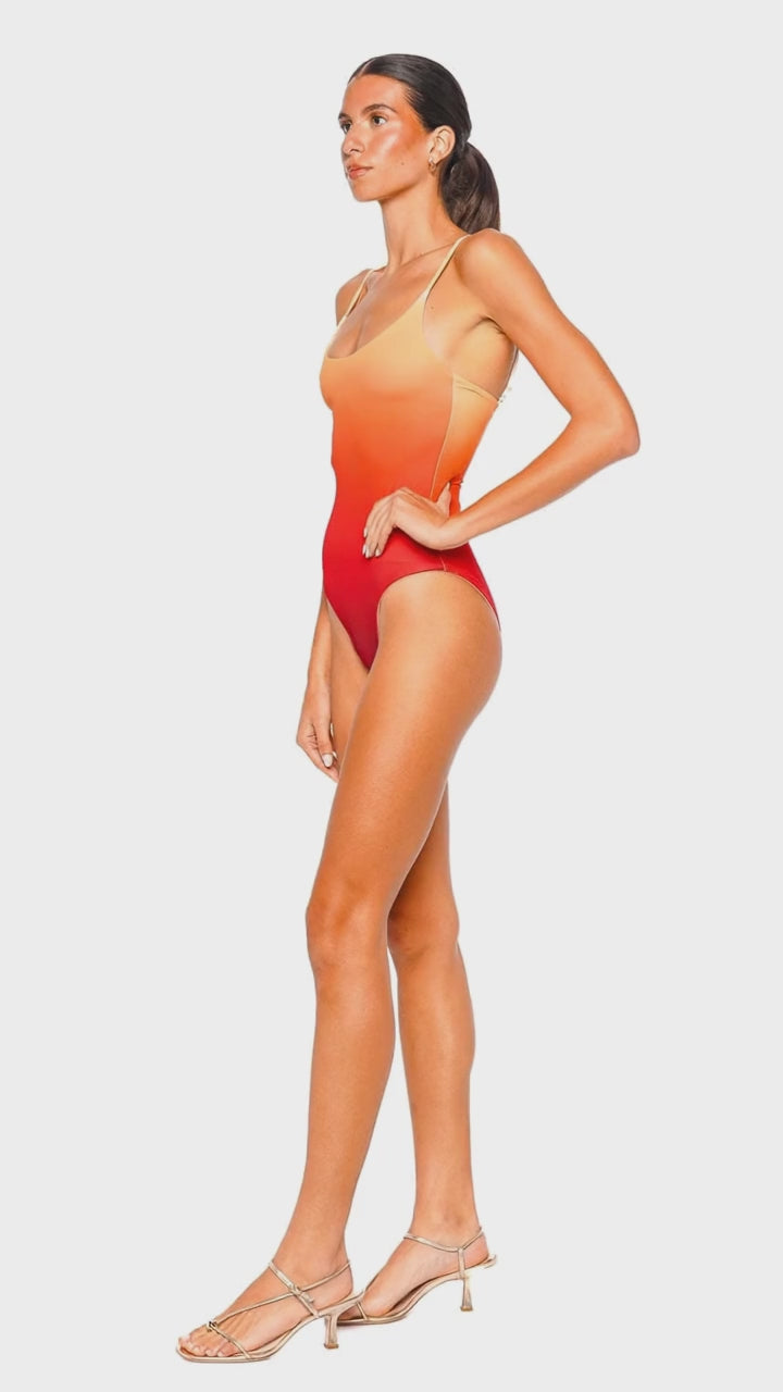 Sunset Ombre One Piece Swimsuit