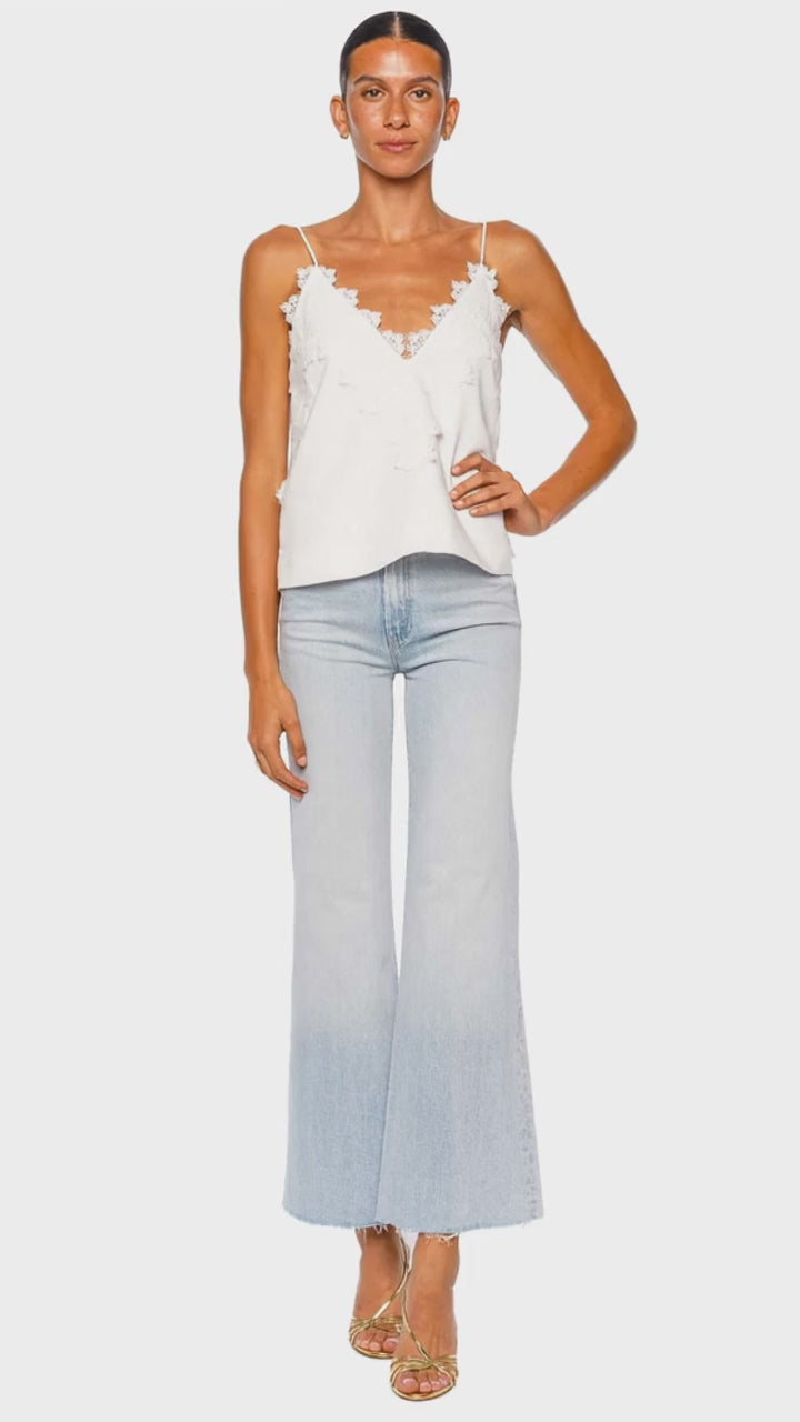 Ivory Toile Lace Linen Cami Top