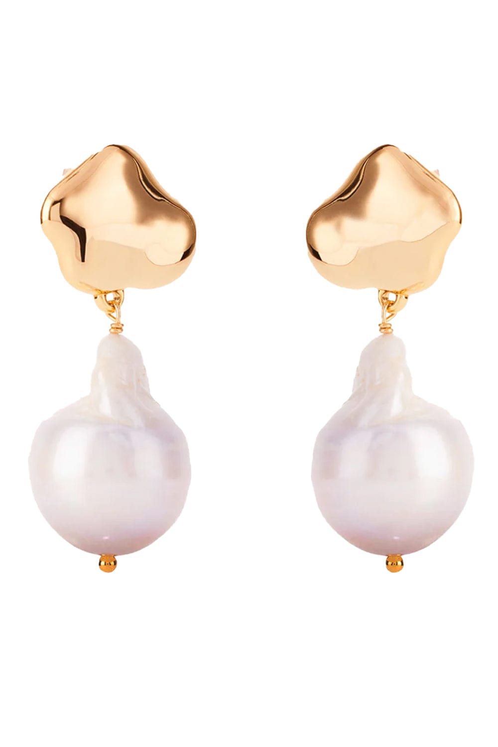 Mignonne Gavigan Ria Gold Pearl Drop Earrings