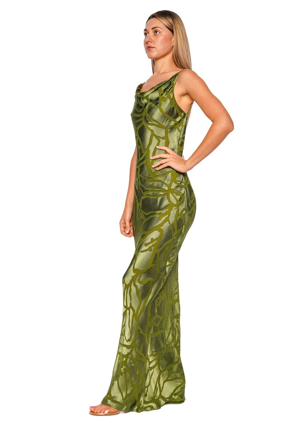 Cult Gaia ALI Deep Pasture Sleeveless Maxi Dress