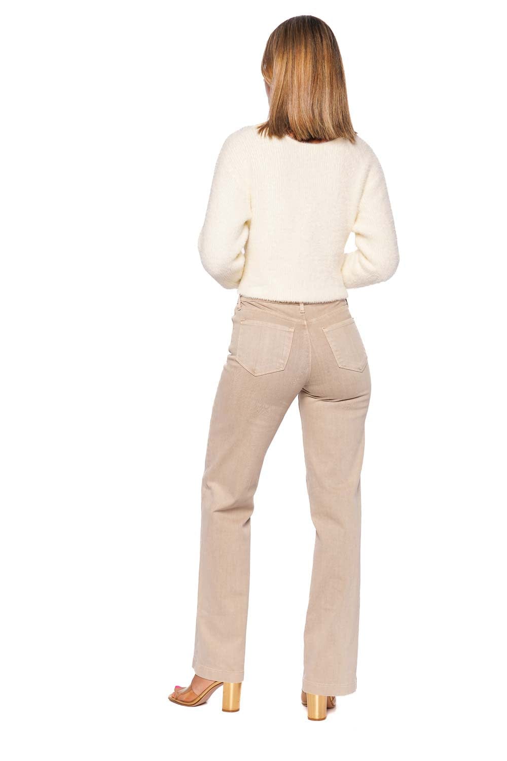 L'AGENCE Antonella Ivory Surplus Knit Long Sleeve Pullover