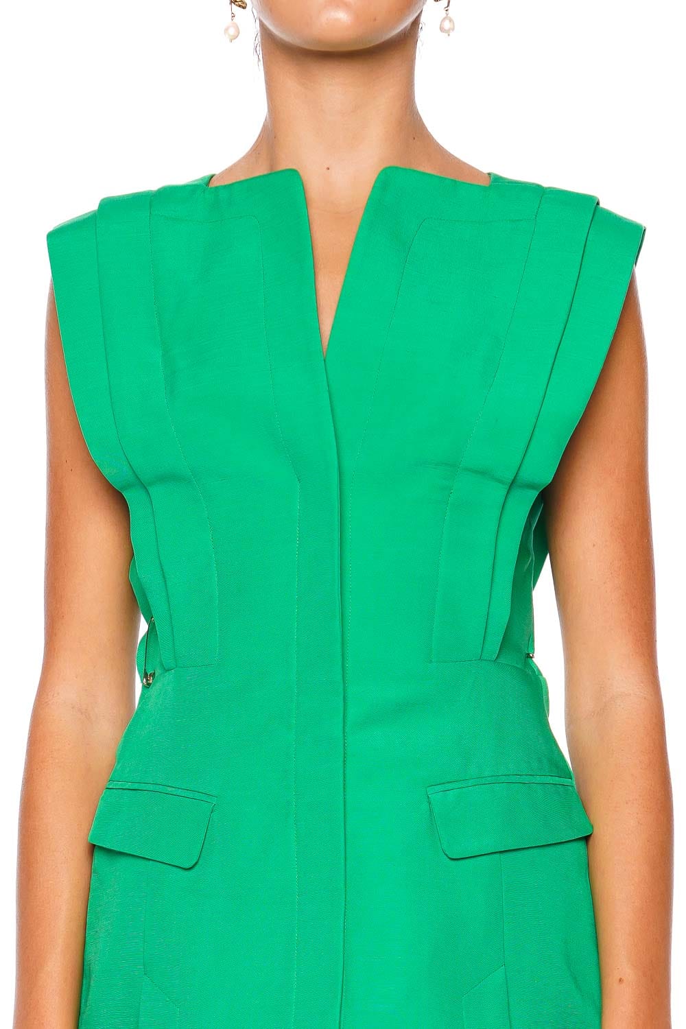 Acler Thrumster Clover Structured Mini Dress