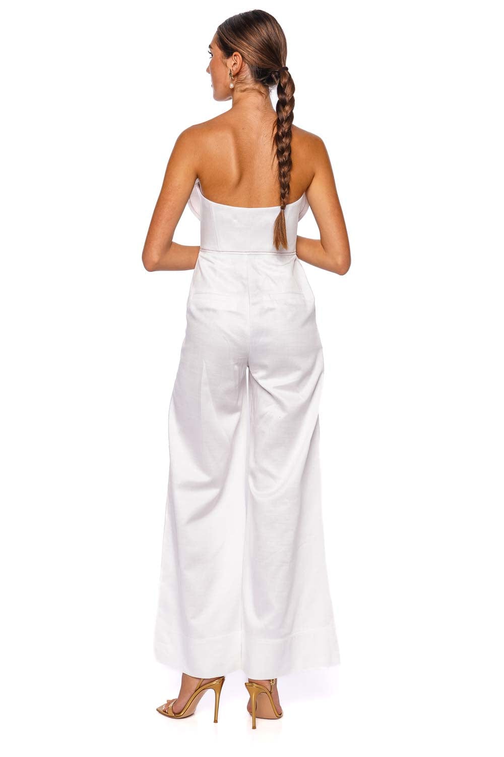 Andres Otalora A Flor De Piel Sculpted Strapless Jumpsuit