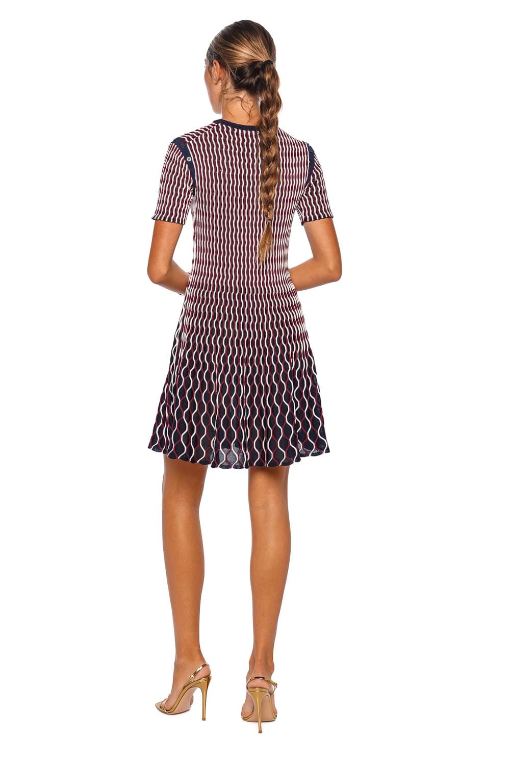 SIMKHAI Baylor Short Sleeve Knit Mini Dress