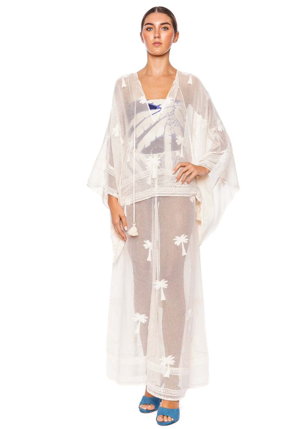 Johanna Ortiz After Swimming Embroidered Cotton Poncho