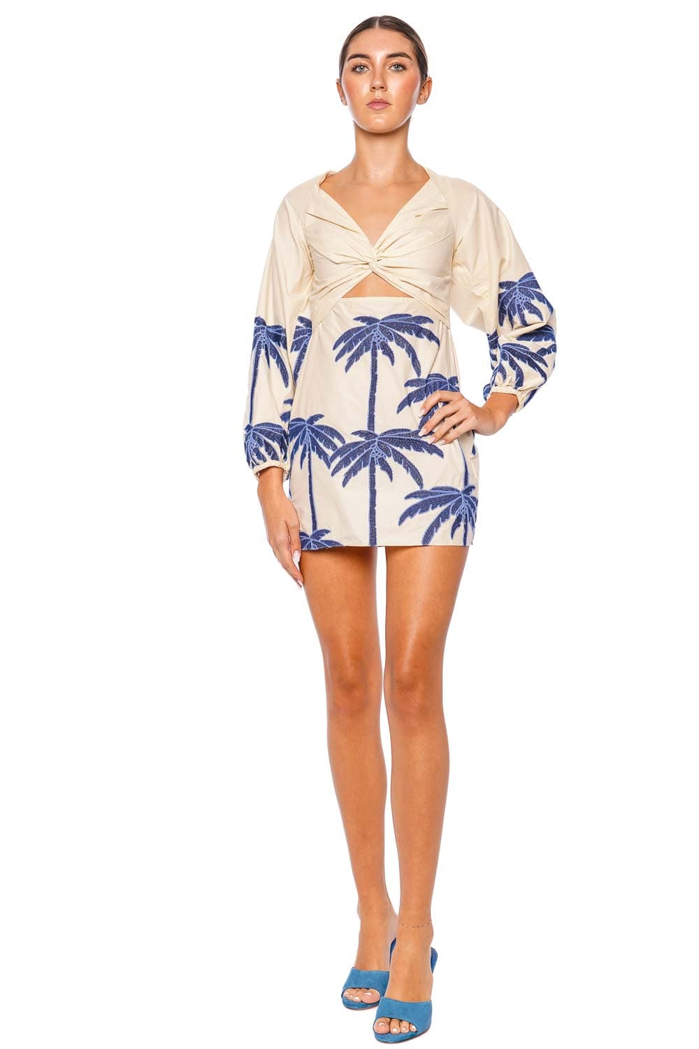 Johanna Ortiz The Power of the Sea Palm Mini Dress