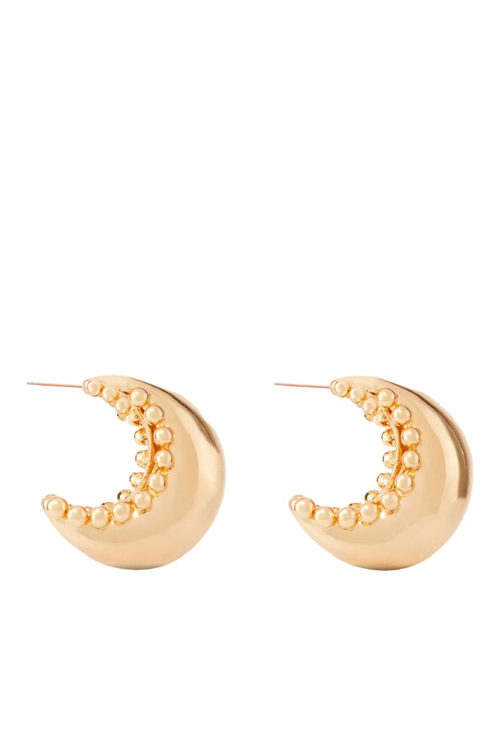 Mignonne Gavigan Solana Gold Beaded Hoop Earrings