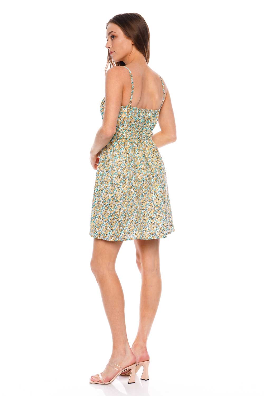 Faithfull The Brand Shivka Sabinosa FLoral Linen Mini Dress