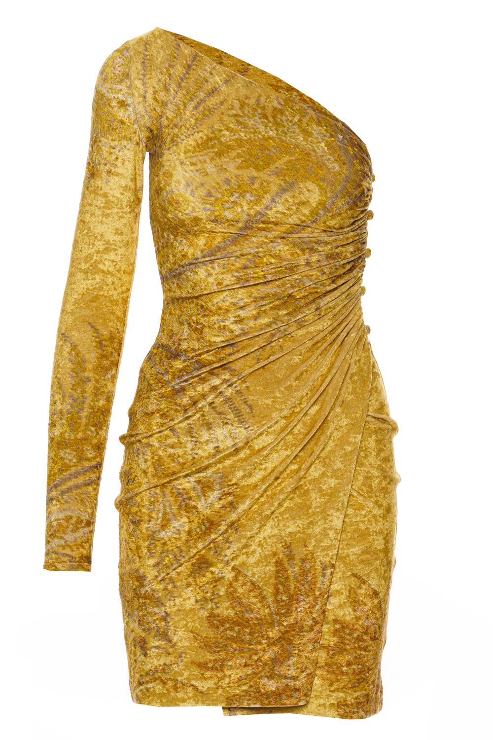 Etro Helen One Shoulder Asymmetric Mini Dress
