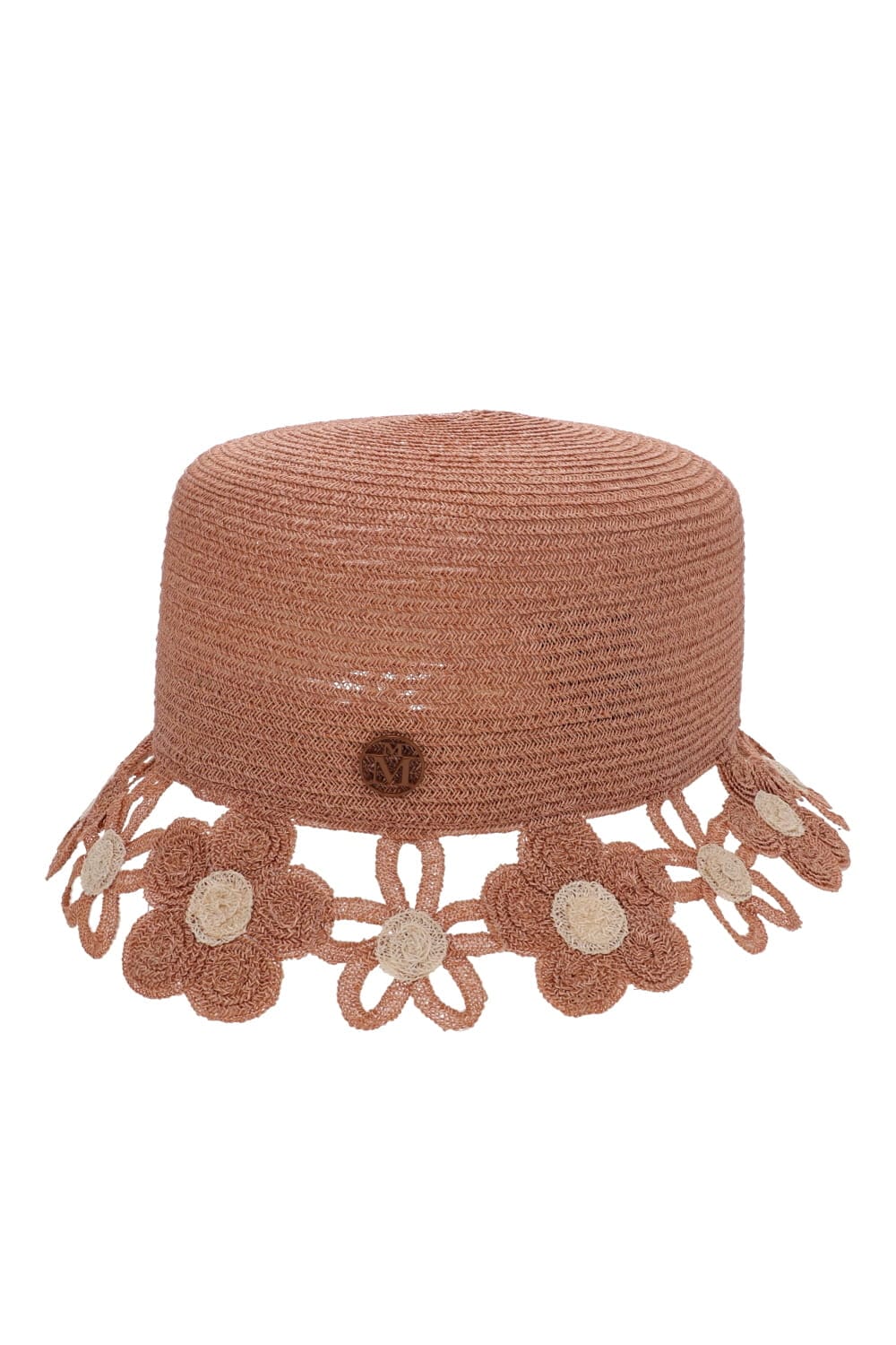 MAISON MICHEL Mini New Kendall Flowers Straw On Hat