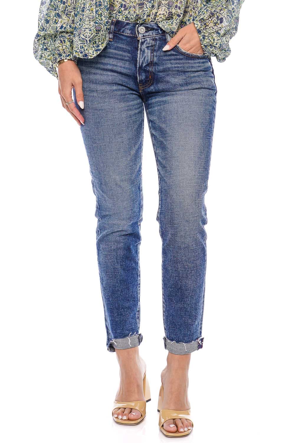MOUSSY VINTAGE Caledonia Rolled Cuff Skinny Jeans